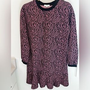 Jade Animal Print Sweater Dress